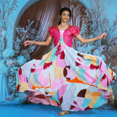 Delta Dream Long Frock and Banaras Over Coat